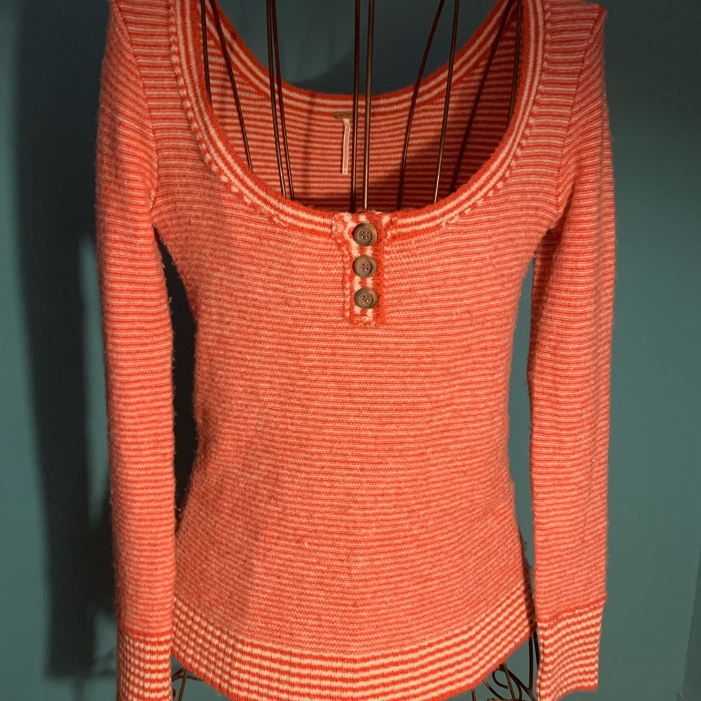 Free People red striped sweater. Excellent condition.